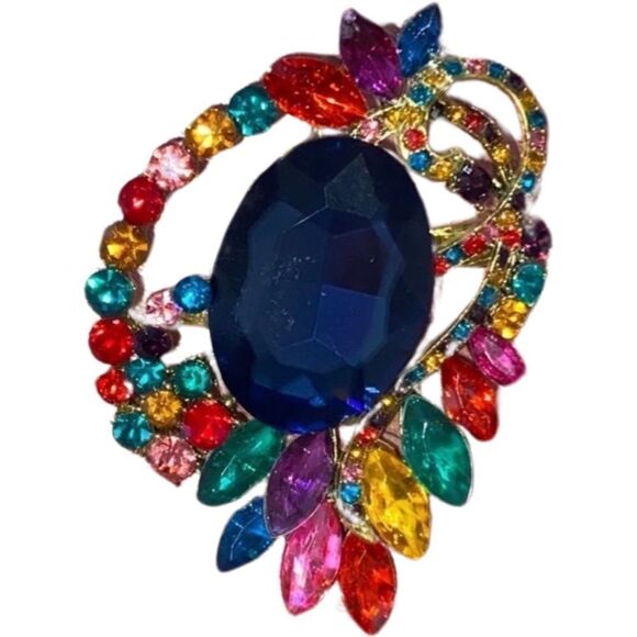 Charming Betsey Johnson Colorful Pendant/Brooch - Picture 1 of 7